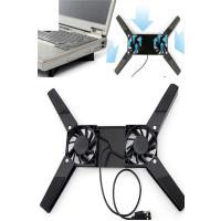 2 Fanlı Notebook Soğutucu Portatif Katlanabilir Laptop Soğutucu Fan Usbli Stand Bilgisayar Fanı