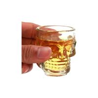 4 lü Kuru Kafa Cam Shot Bardak Seti -Likör Shot Bardağı 4 Adet  Crystal Head