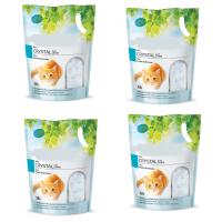 4 Paket Kedi Kumu Silica Kristal Kedi Kumu 1.4 Kg - 3.8 L