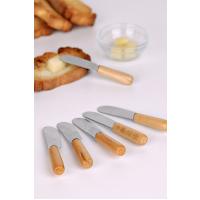 5 Parça Bıçaklı Tereyağı Bıçağı - Mini Spatula Ahşap Saplı Set