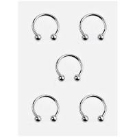 8 MM 5 li Set Septum Smiley Piercing (316 L Çeliktir)