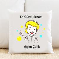 En Güzel Eczacı Kişiye Özel Yastık Kılıfı Pi84