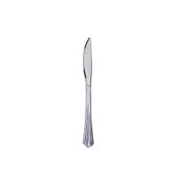 Gümüş Görünümlü Plastik Bıçak - 18 Adet