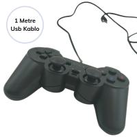 Titreşimli USB Kablolu Oyun Kolu PC Uyumlu Vibration Gamepad