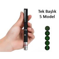 Yeşil Lazer Pointer 500 mW 15 Km Etkili (Tek Başlık 5 Model)